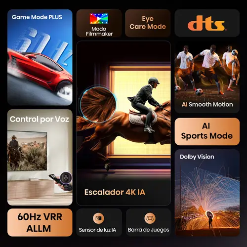 43A6Q Televisor 109,2 cm (43") 4K Ultra HD Smart TV Wifi Negro 300 cd / m² - Imagen 3