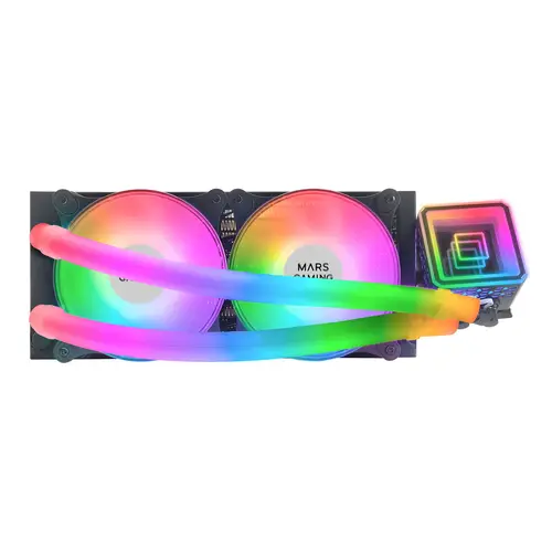 ML-ULTRA240 Negro, Refrigeración Líquida CPU, TDP 500W, Espejo Infinito, 2 Ventiladores Silenciosos FDB ARGB, Tubos ARGB, Multisocket Universal - Imagen 2