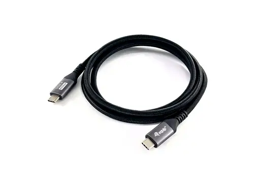 128383 Cable USB 4 Gen 3 C a C, M/M, 2,0m, PD3.1 240W, 8K/60Hz, 40Gbps, Negro - Imagen 1