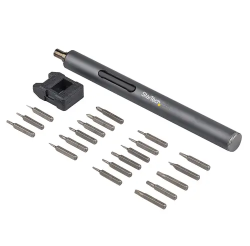Destornillador Eléctrico con Juego de 20 Puntas de Precisión - Mini Destornillador Portátil a Pilas para Reparación de Ordenadores, Tablets y Móviles - Inalámbrico - Imagen 4