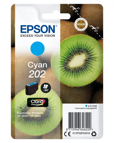 Kiwi Singlepack Cyan 202 Claria Premium Ink - Imagen 1