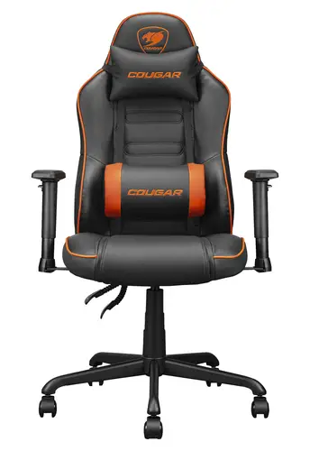 3MFSLORB.0001 silla para videojuegos Silla para videojuegos de PC Asiento acolchado Negro, Naranja - Imagen 1