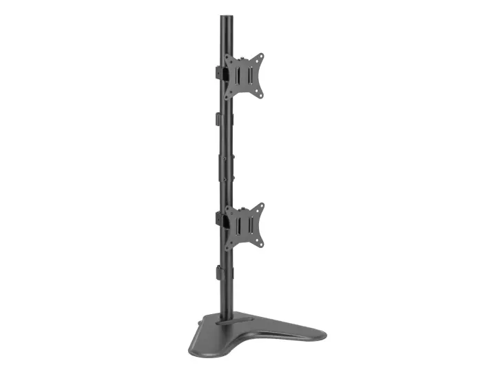 Soporte de sobremesa para dos monitores verticales de 17"-32