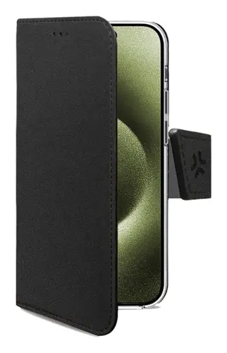 WALLY1078 funda para teléfono móvil 15,5 cm (6.1") Funda cartera Negro - Imagen 1