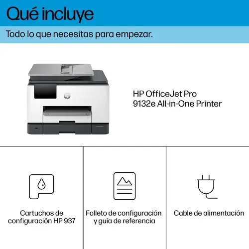 OfficeJet Pro 9132e Inalámbrico All-in-One Color Impresora, Servicio Instant Ink  Impresión a doble cara - Imagen 4