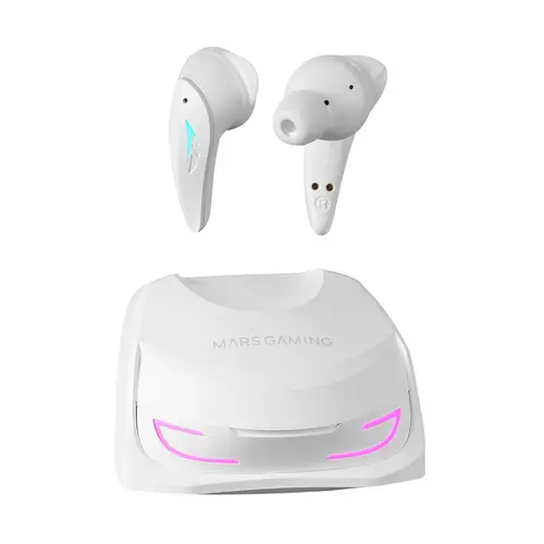 MHI-ULTRA Blanco, Auriculares Inalámbricos TWS, RGB Flow, Bluetooth 5.3, Triple Cancelación Ruido, 24H Batería - Imagen 4
