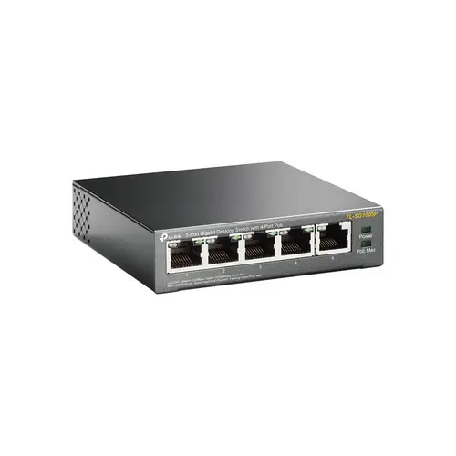 TL-SG1005P No administrado Gigabit Ethernet (10/100/1000) Energía sobre Ethernet (PoE) Negro - Imagen 2