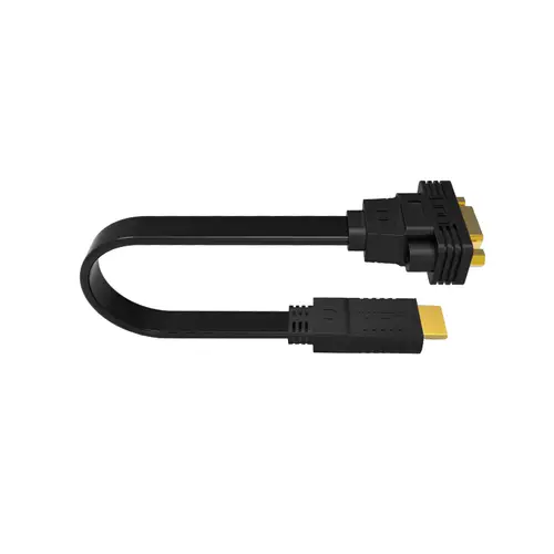EW9869 adaptador de cable de vídeo 0,15 m HDMI tipo A (Estándar) VGA (D-Sub) Negro - Imagen 3