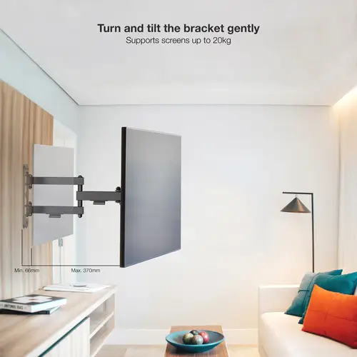 Soporte de Pared para Pantallas 13"-43", Negro - Imagen 7