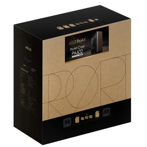 ProArt PA602 Wood Edition Modern Black - Tempered Glass Panel Midi Tower Negro, Madera - Imagen 18