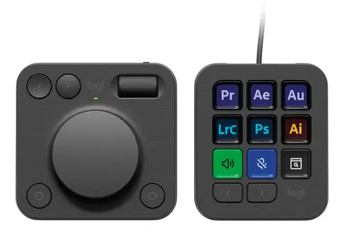 MX Creative Console, keypad programable con 9 teclas LCD personalizables y dial de control para diseño gráfico, edición de vídeo, fotografía, uso con Adobe, Zoom, Spotify, etc. Color Grafito - Imagen 13