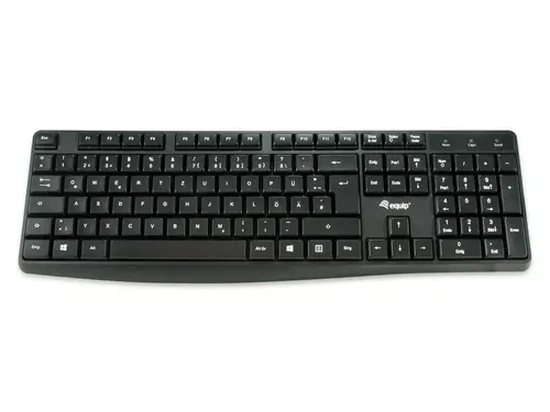 245211 teclado Oficina USB QWERTY Español Negro - Imagen 1