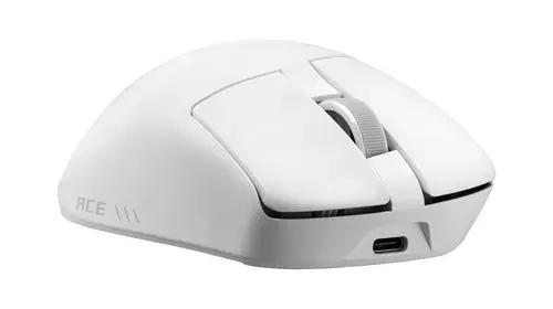 ROG Gladius IV Ace WHT ratón Juego Mano derecha RF Wireless + Bluetooth + USB Type-A Óptico 65000 DPI - Imagen 5