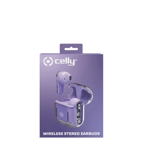 SHEER Auriculares True Wireless Stereo (TWS) Dentro de oído Llamadas/Música Transparente, Violeta - Imagen 2