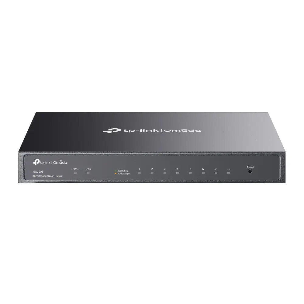 Omada SG2008 switch Gestionado L2/L2+ Gigabit Ethernet (10/100/1000) Negro