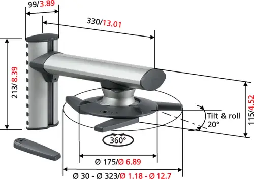 EPW 6565 - Soporte de Pared para Proyector - Imagen 10
