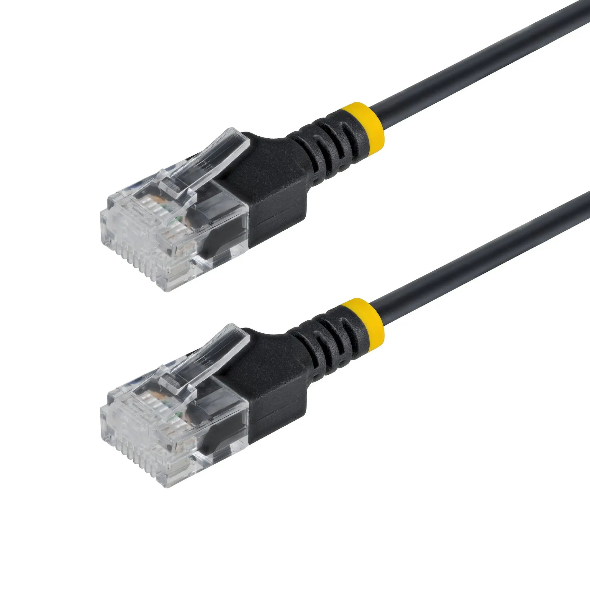 Cable Ethernet CAT6a Ultra Delgado de 3m Negro - Cable de Red Snagless RJ45 UTP con Alambre de Cobre Puro 34AWG - Latiguillo de Red - Probado con Canal Fluke