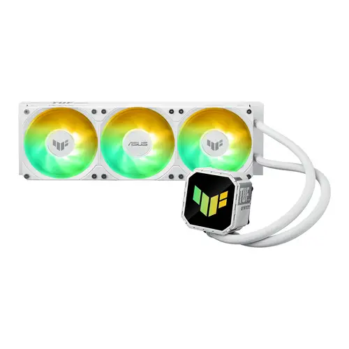 TUF Gaming LC III 360 ARGB White Edition Carcasa del ordenador Sistema de refrigeración líquida todo en uno 12 cm Blanco - Imagen 3