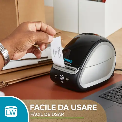 LW etiquetas auténticas de tarjeta de identificación pequeñas | 41 mm × 89 mm | 12 rollos de 300 etiquetas con reverso fácil de retirar (3.600 unidades) | para etiquetadoras LabelWriter - Imagen 10