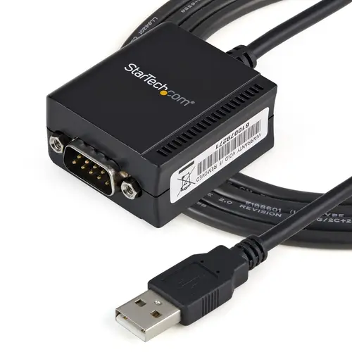 Cable 1,8m USB a Puerto Serie Serial RS232 DB9 con Retención del Puerto de Asignación COM - Imagen 4