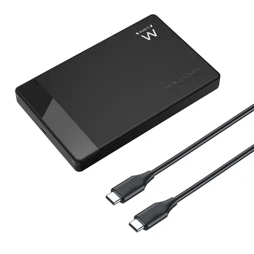 EW7073 caja para disco duro externo Carcasa de disco duro/SSD Negro 2.5" - Imagen 1