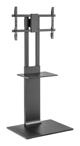 Soporte de Suelo con Bandeja DVD para Monitor/TV 50kg de 37-86, Negro - Imagen 1