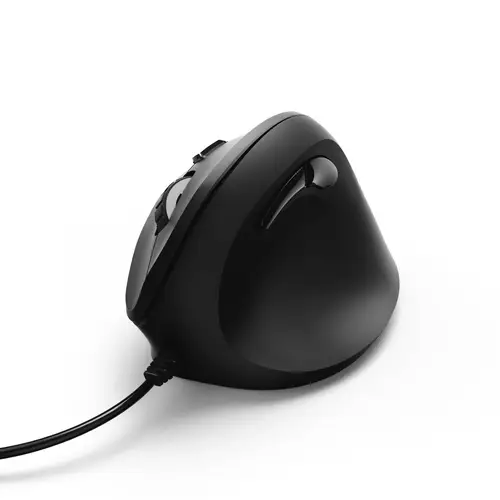 Ratón EMC-500 con cable, ratón ergonómico, hasta 1800 ppp, 6 botones, color Negro - Imagen 1