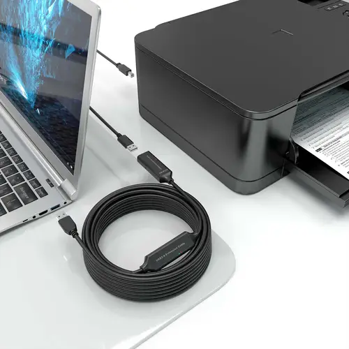 Cable USB 2.0 Prolongador con Amplificador, Tipo A/M-A/H, Negro, 15m - Imagen 4