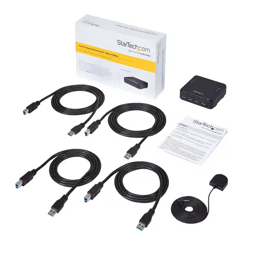Switch Conmutador USB 3.0 (5Gbps) 4x4 para Compartir Dispositivos Periféricos - Imagen 8