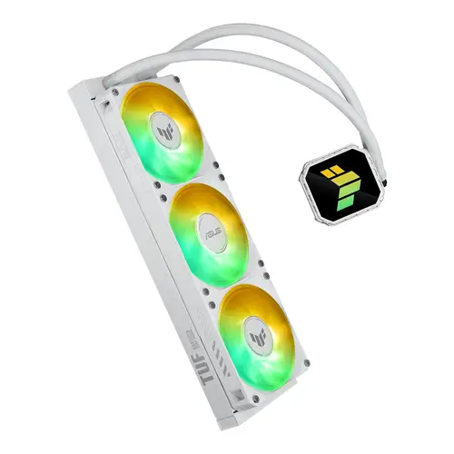 TUF Gaming LC III 360 ARGB White Edition Carcasa del ordenador Sistema de refrigeración líquida todo en uno 12 cm Blanco - Imagen 1