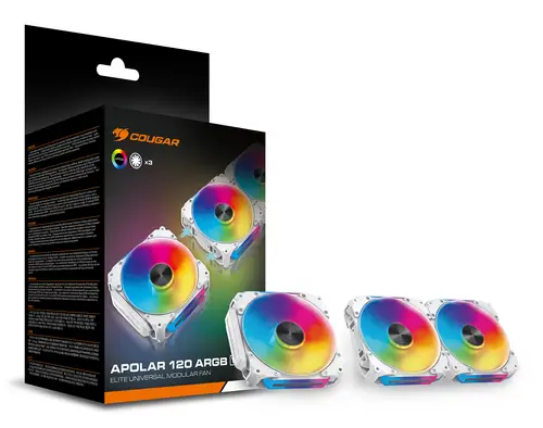 CF-APR12HW3-RGB Carcasa del ordenador Ventilador 12 cm Blanco 3 pieza(s) - Imagen 9