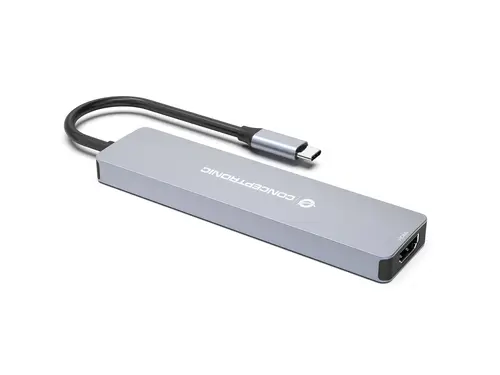 DONN19G base para portátil y replicador de puertos Alámbrico USB 3.2 Gen 1 (3.1 Gen 1) Type-C Gris - Imagen 6