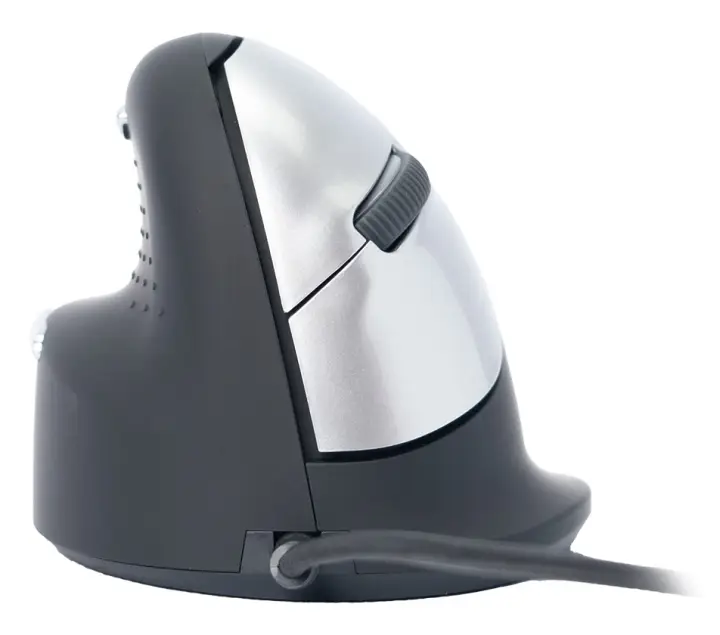 Ratón ergonómico R-Go HE Break con software de pausa, mediano (tamaño de mano 165-185 mm), zurdo, cableado, negro