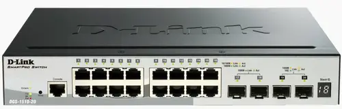 DGS-1510-20 switch Gestionado L3 Gigabit Ethernet (10/100/1000) Negro - Imagen 1