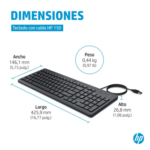 Teclado con cable 150 - Imagen 6