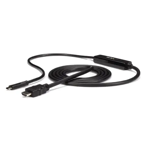 Cable Adaptador USB-C a HDMI de 2m - Cable Conversor de USB-C a HDMI para Ordenadores USB Tipo C 4K 30Hz - Negro - Imagen 1
