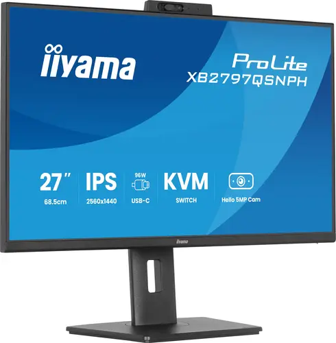 ProLite XB2797QSNPH-B1 27IN IPS LCD 4MS 2560X1440 350CD/M2 HDMI/DP/USB 2 pantalla para PC 68,6 cm (27") 2560 x 1440 Pixeles Quad HD Negro - Imagen 5