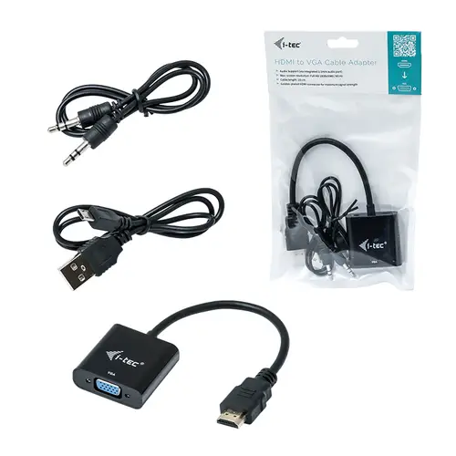 HDMI2VGAADA adaptador de cable de vídeo 0,15 m HDMI VGA Negro - Imagen 4