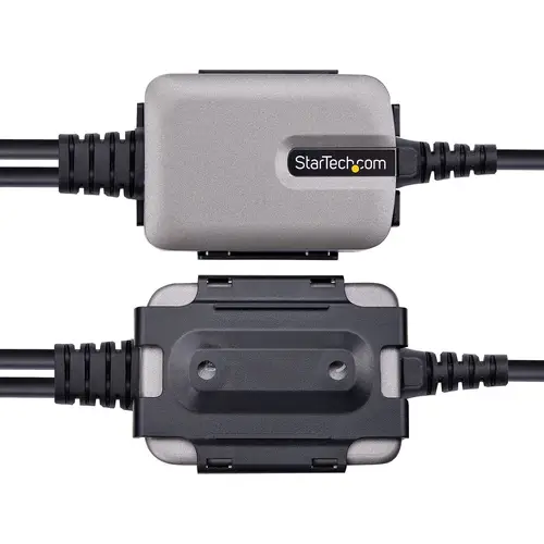 2P6FFC-USB-SERIAL cambiador de género para cable USB-A 2 x DB-9 RS-232 Negro, Gris - Imagen 7