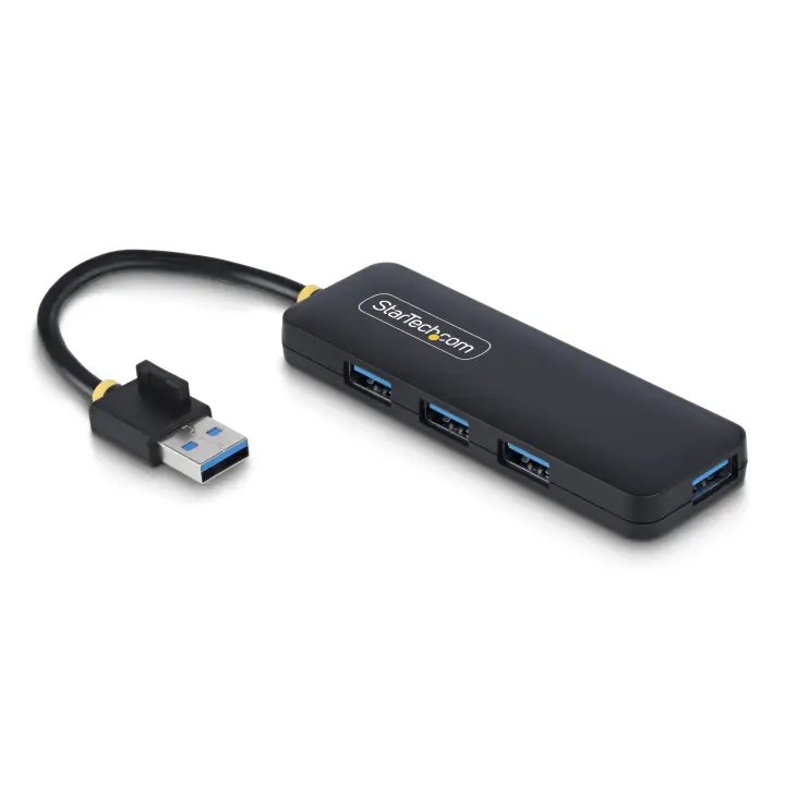 Hub USB-A de 4 Puertos - Ladrón USB de 4 Puertos - Alimentado por el Bus - USB 3.0 de 5Gbps - Hub Portátil para Viajes - Protección de Sobrecorriente