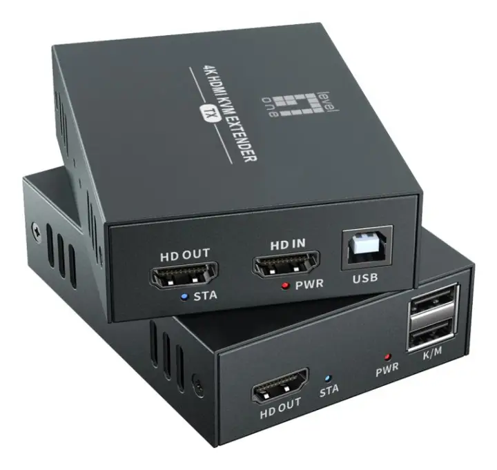 HVE-8111 extensor audio/video Transmisor y receptor de señales AV Negro