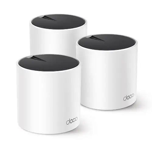 DECO X55 (3-Pack) Doble banda (2,4 GHz / 5 GHz) Wi-Fi 6 (802.11ax) Blanco Interno - Imagen 1