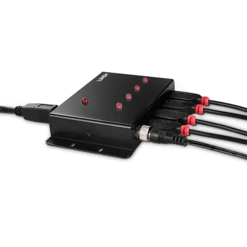 43374 hub de interfaz USB 3.2 Gen 1 (3.1 Gen 1) Type-B 5000 Mbit/s Negro - Imagen 4