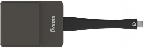 WP D002C adaptador Smart TV USB 4K Ultra HD Negro, Plata - Imagen 1