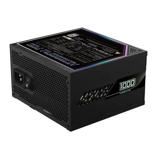 AORUS ELITE P1000W ICE Fuente de Alimentación - PCIe 5.0, 80 PLUS Platinum, Diseño completamente modular, Ventilador de 120 mm, Compatible con ATX 3.0, Enchufe UE - Imagen 5