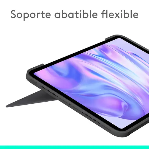 Combo Touch, Funda con Teclado, iPad Pro 11 Pulgadas (M4)(2024) - Teclado retroiluminado extraíble con Soporte abatible, Escritura cómoda, Modo Multiuso, Disposición QWERTY Español - Grafito - Imagen 2