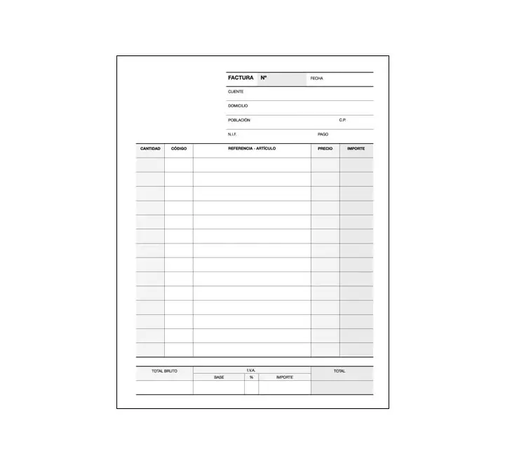 APLI BLOC FACTURA AUTOCOP.50/50.105X145 NATU. CAST - Pack de 10 unidades