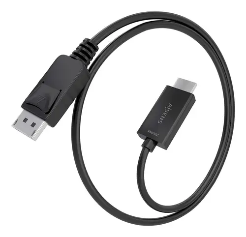 Cable conversor DisplayPort a HDMI 4K@60Hz, DP/M-HDMI/M, Negro, 1.0m - Imagen 2