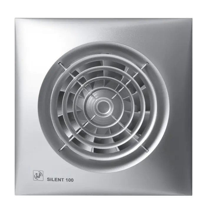 Silent 100 CZ extractor Pared 95 m³/h 2400 RPM Plata