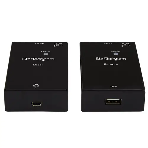 Extensor Alargador de 1 Puerto USB 2.0 por Cable Cat5 o Cat6 - 50m - Imagen 2